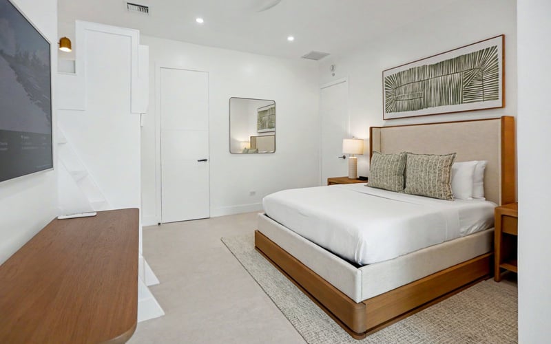 Bedroom with ocean view